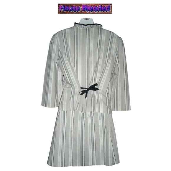 y2k Speechless Suit Striped Clueless Style Academia Office Work Blazer Skirt 13 - Picture 8 of 14